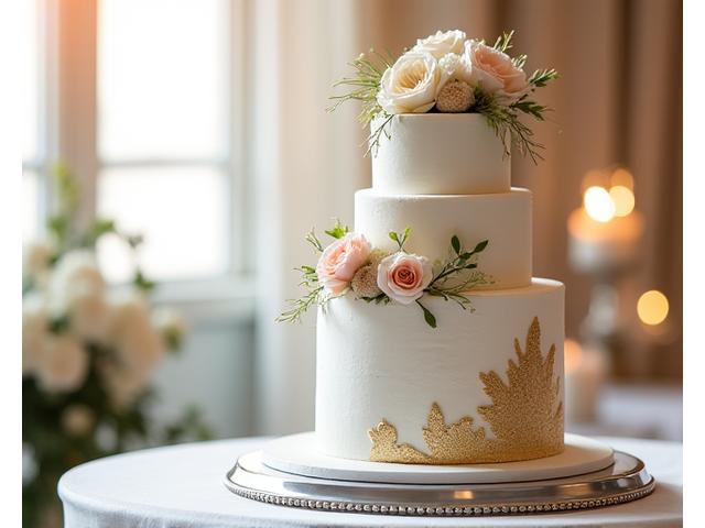 Magnifique gâteau de mariage sur mesure